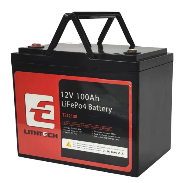 Літій залізофасфатний акумулятор LITHTECH 12V 100Ah